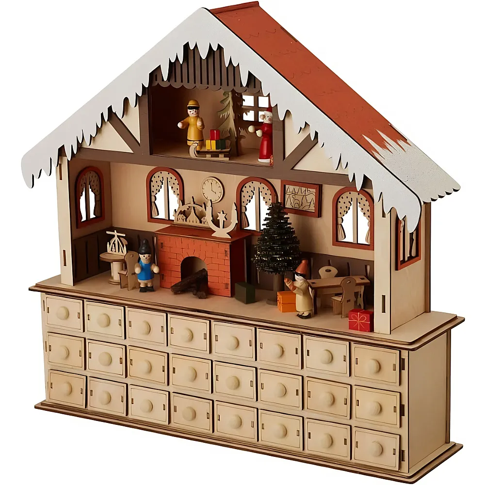 small foot Adventskalender Stube mit Beleuchtung