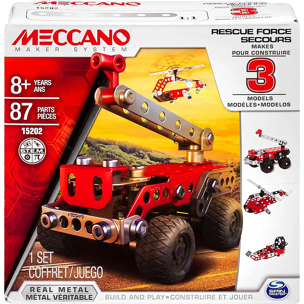 Meccano Rescue Force, 3 Modelle Fire Truck