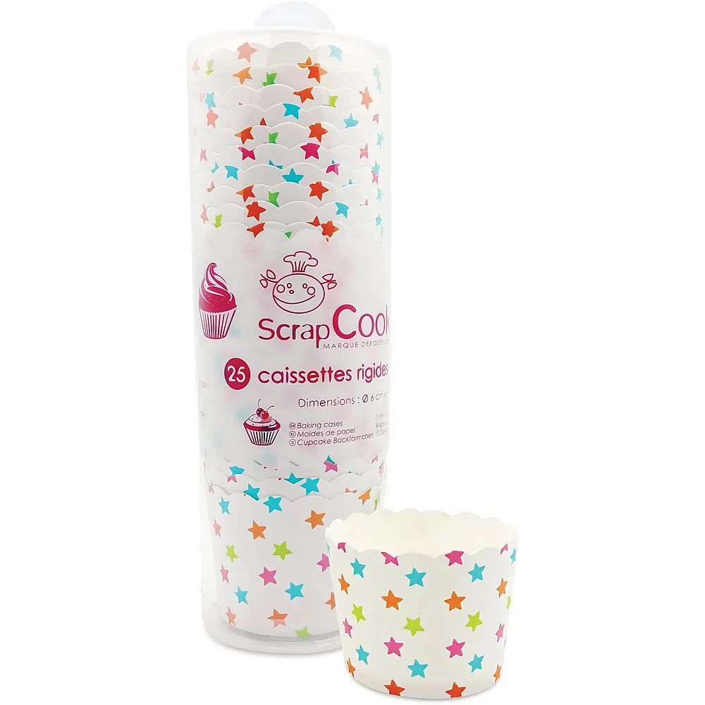 ScrapCooking Cupcake Backf�rmchen Sterne - 25 Teile | Backen & Dekorieren