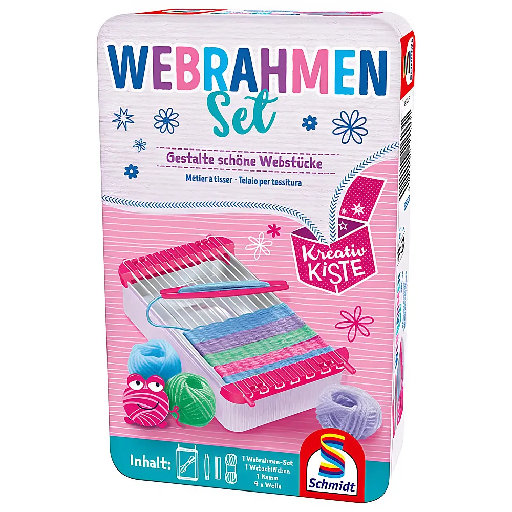 Schmidt Webrahmen-Set in Metalldose