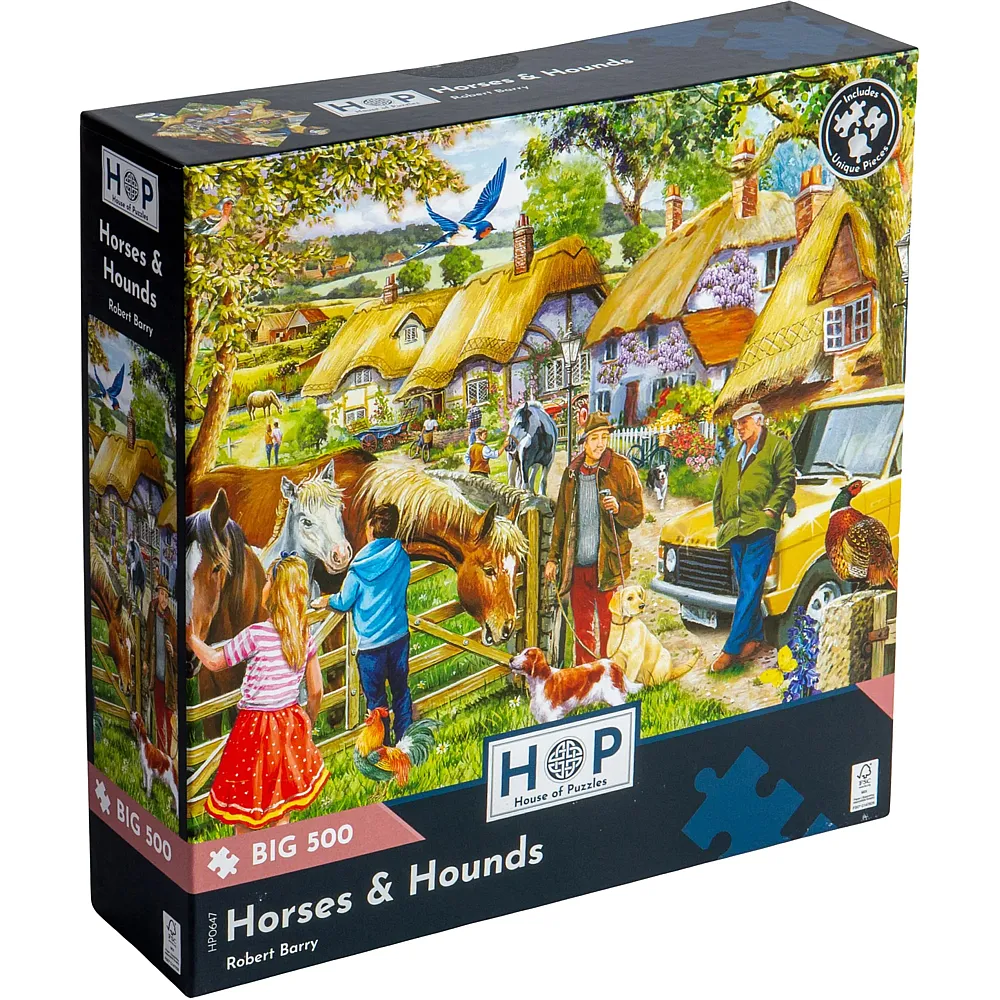 HOP - House of Puzzles Pferde & Hunde 500Teile