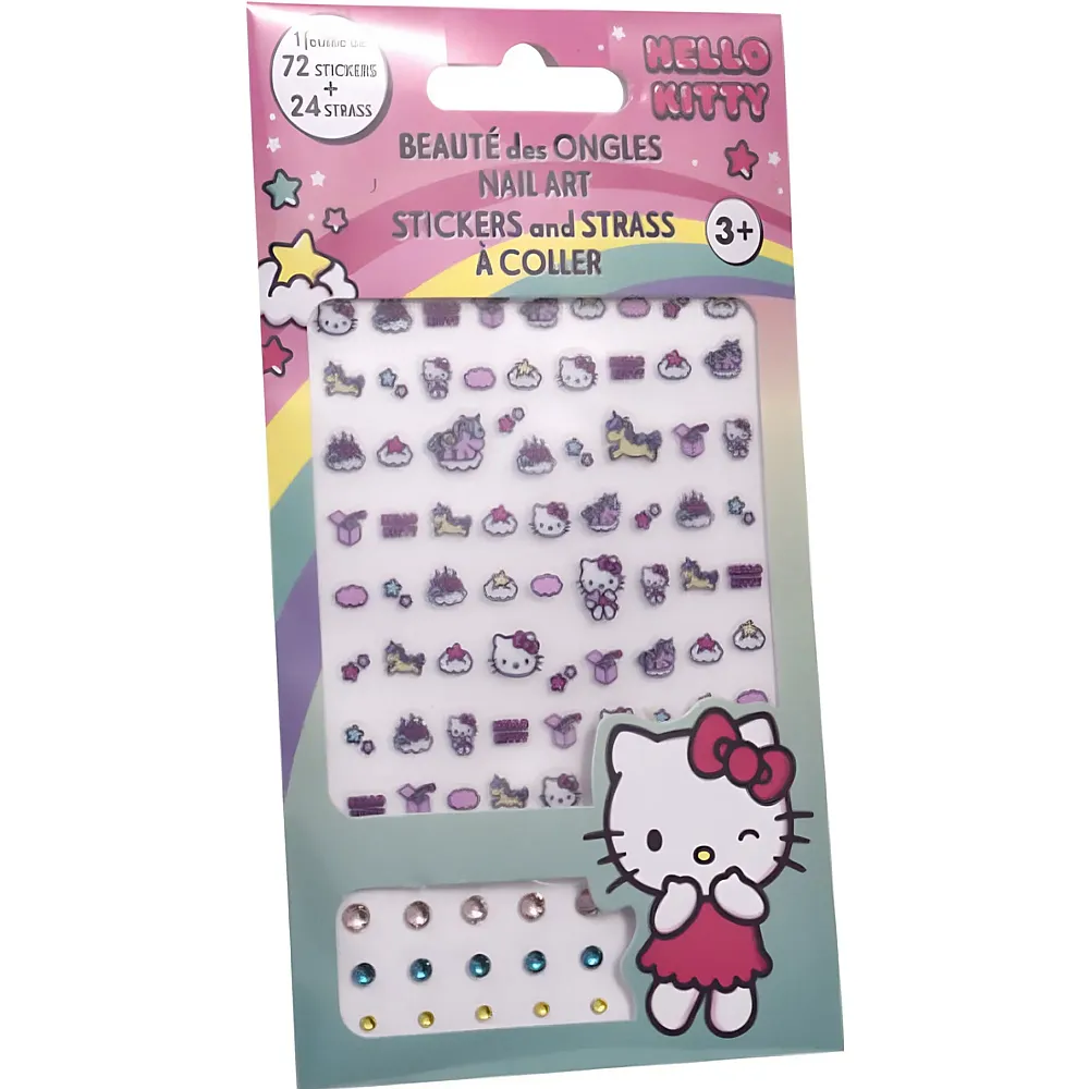 Take Care Hello Kitty Nagelsticker 96Teile
