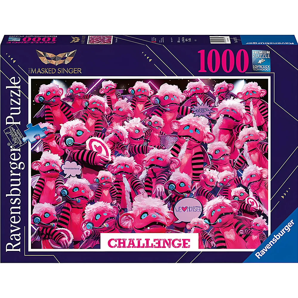 Ravensburger Puzzle Monsterchen Challenge 1000Teile