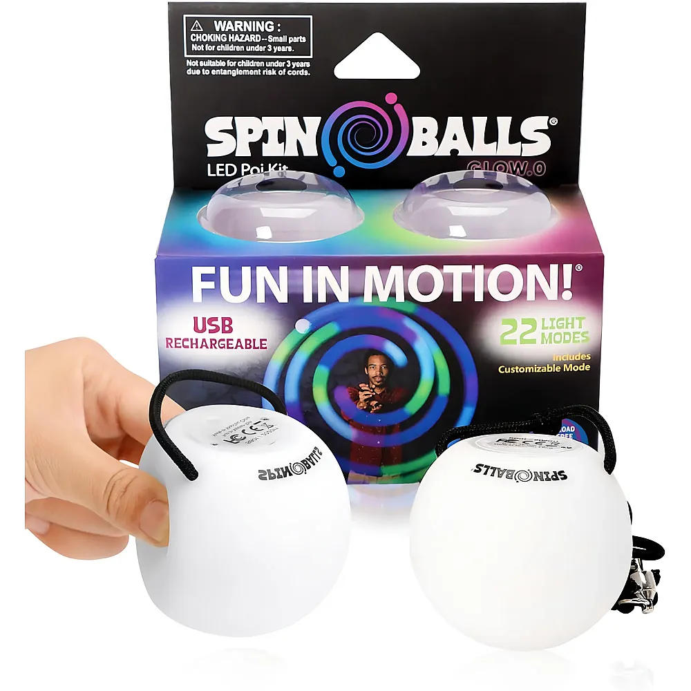 Shashibo Spinballs Glow.0 LED Poi Balls - Suche