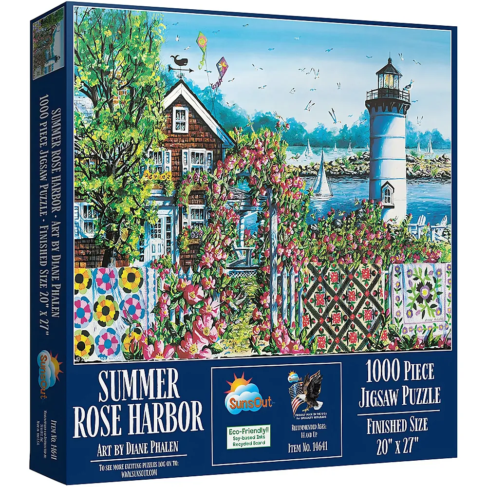 SunsOut Puzzle Nene Thomas Summer Rose Harbor - 1000 Teile