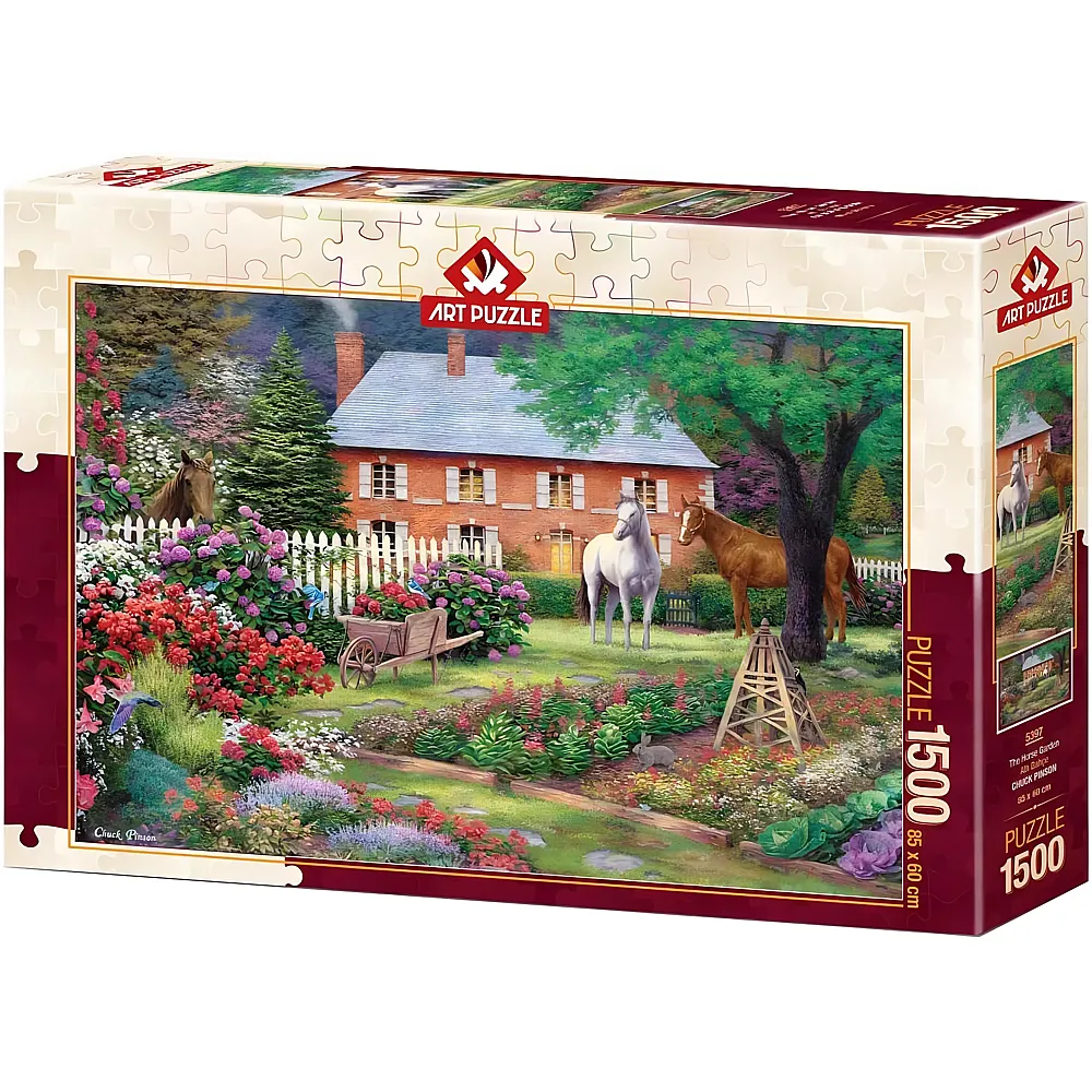 Art Puzzle Chuck Pinson - Equestrian Garden - 1500 Teile