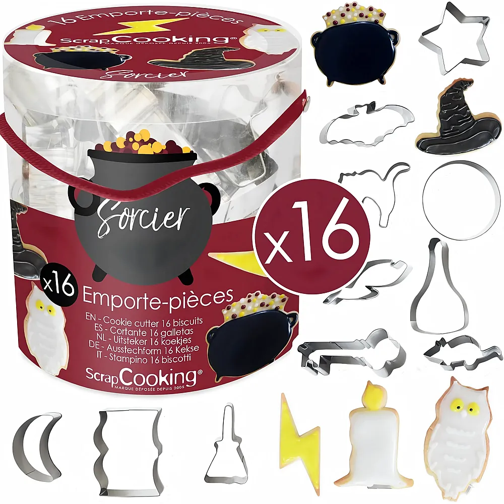 ScrapCooking Ausstecher Zauberei - 16 Teile