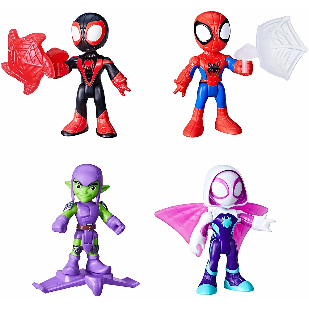 Hasbro Spidey Action Figure ass. 4-fach ass., Figur 7.6 cm,