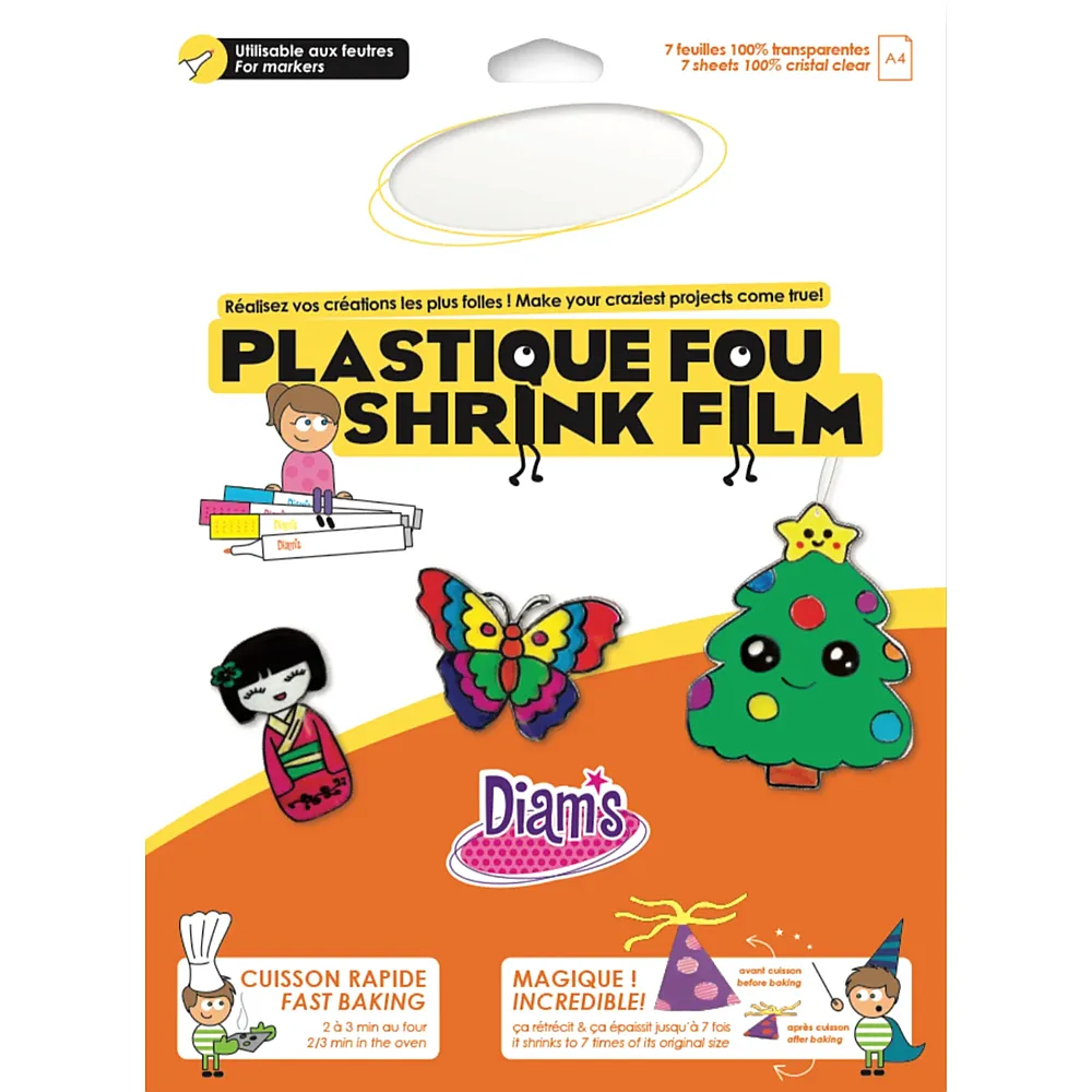 OZ International Diam's Plastique Fou 7 Feuilles : Cristal Lisse