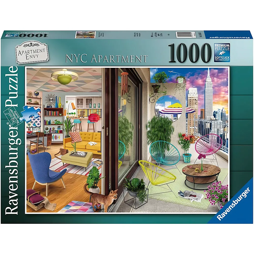 Ravensburger Puzzle NYC Apartment New York - 1000 Teile