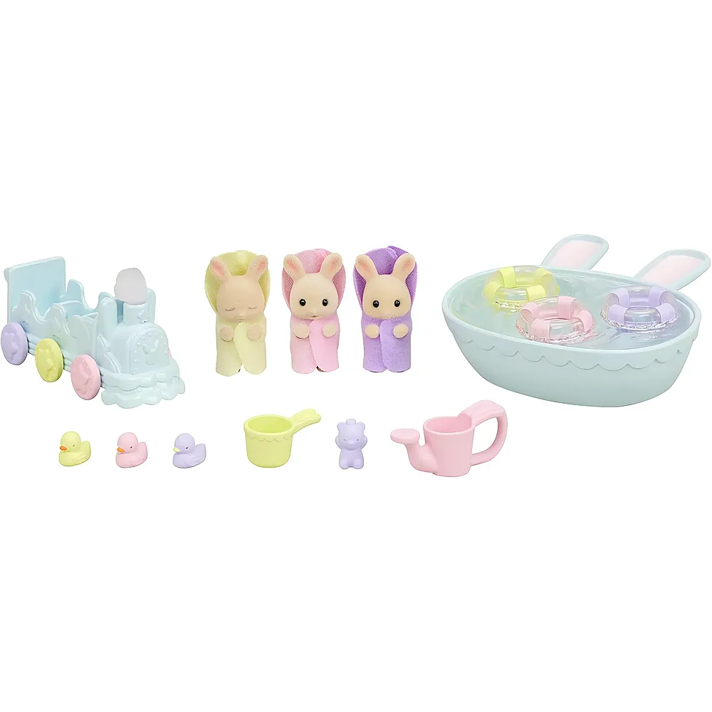 Sylvanian Families Triplets Baby Bathtime Set 5707