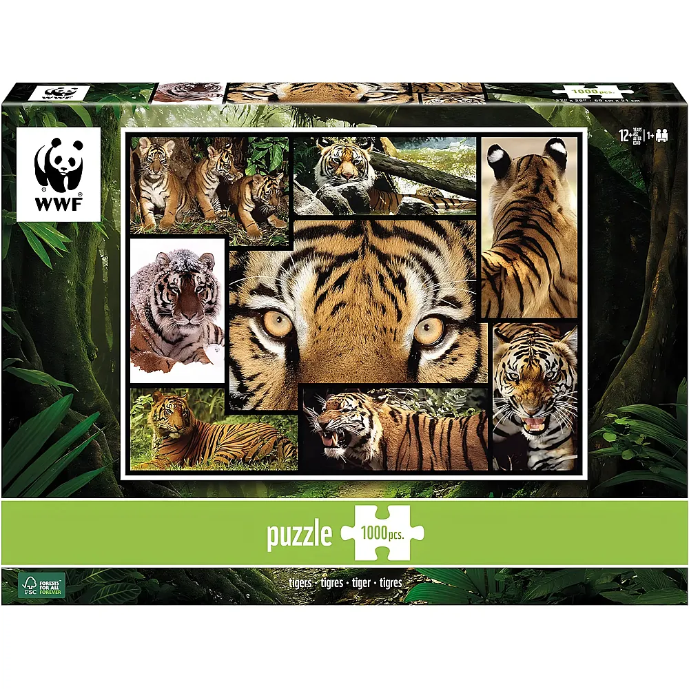Ambassador Puzzle WWF Tiger 1000Teile