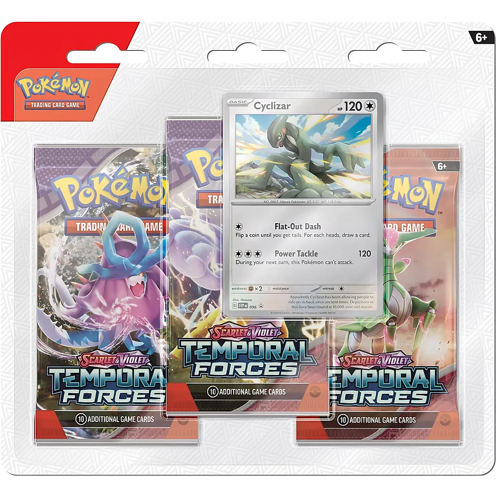 Pok�mon TCG SV05 Temporal Forces Three Pack Blister
