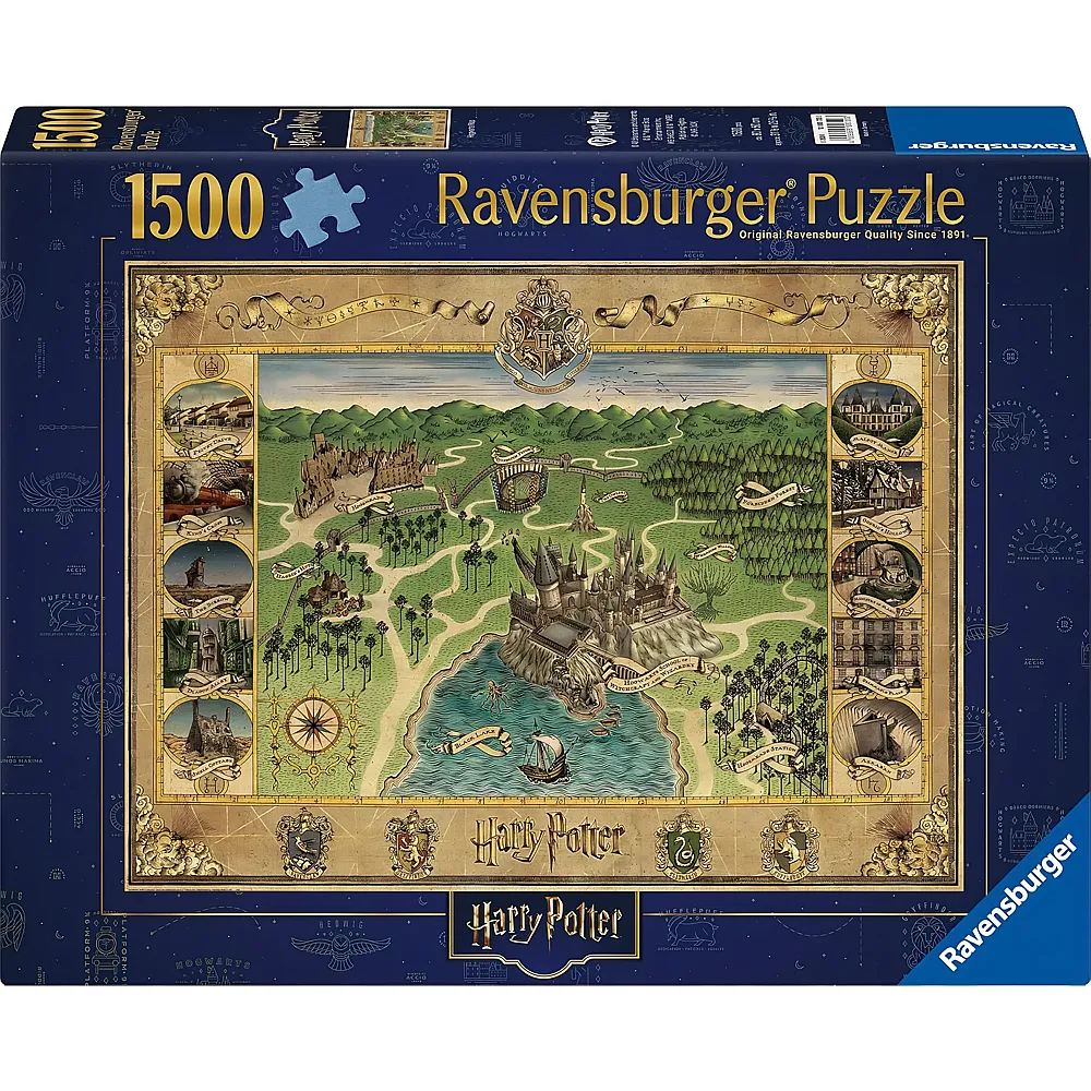 Ravensburger Puzzle Harry Potter - Hogwarts Karte 1500Teile