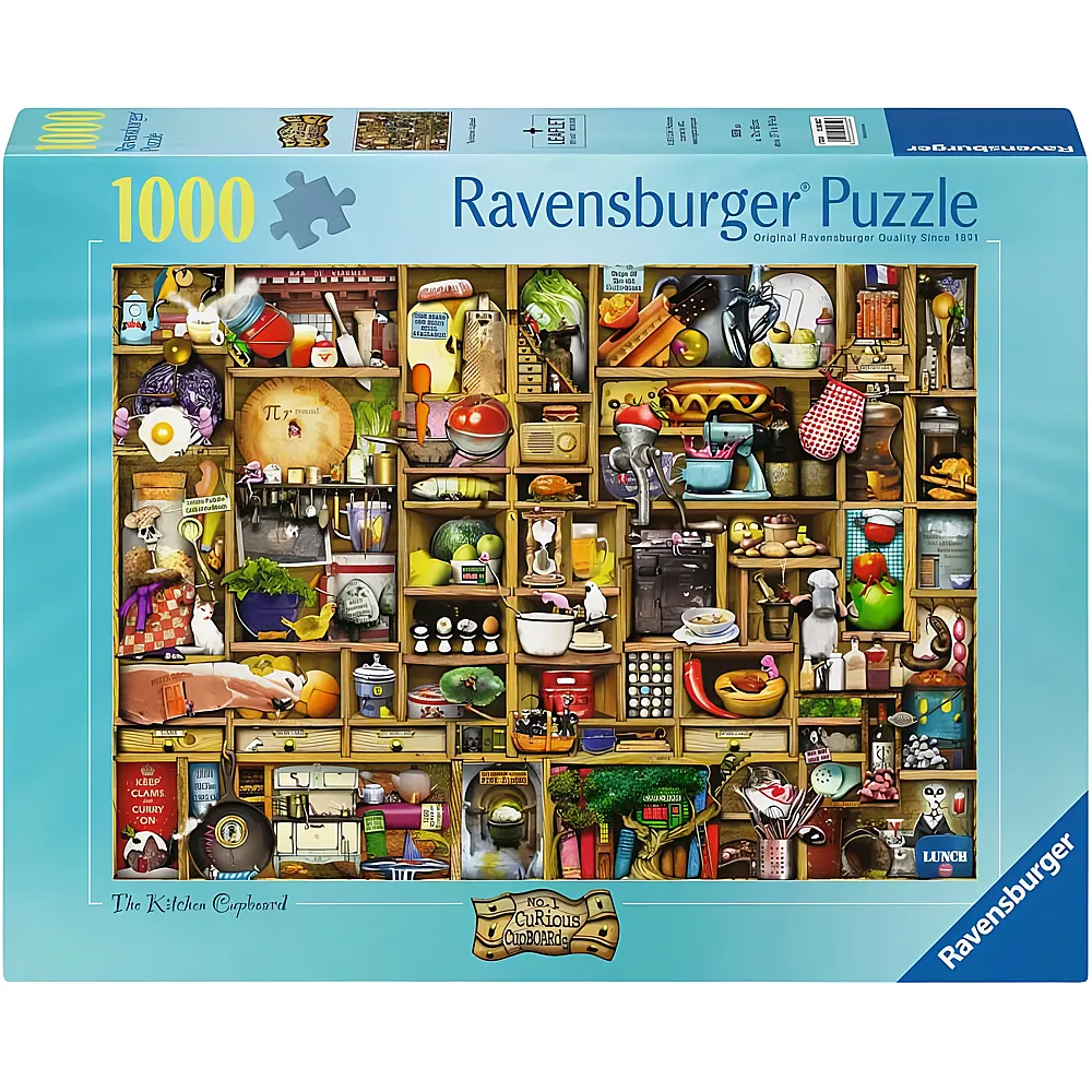 Ravensburger Puzzle Kurioses K�chenregal - 1000 Teile