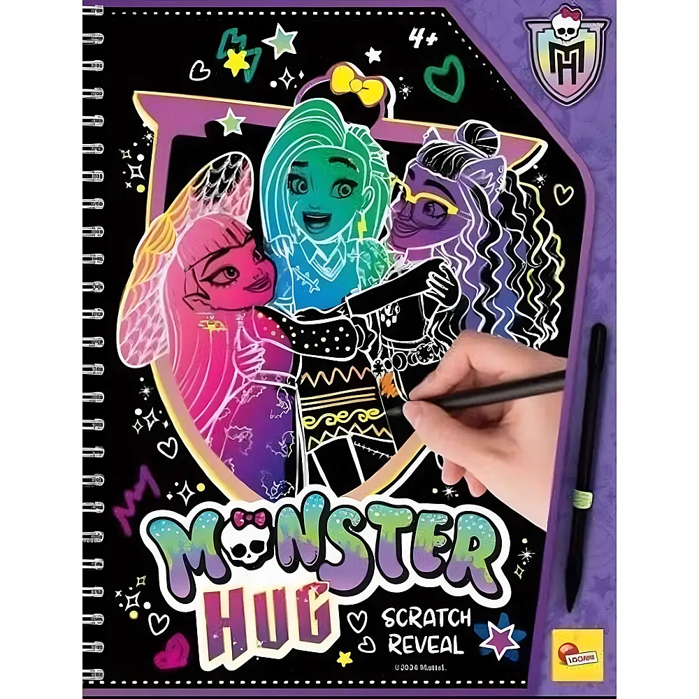 meinspielzeug - Lisciani Monster High Kratzbilderbuch Monster Hug