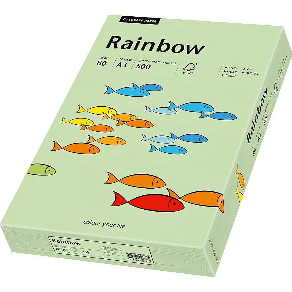 Rainbow Kopierpapier 80 g/m, 500 Stk