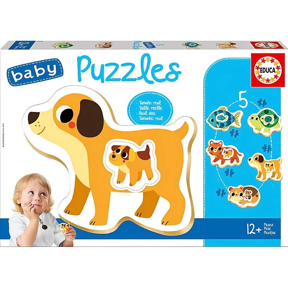 Educa Baby Puzzles Animals 2,3,4