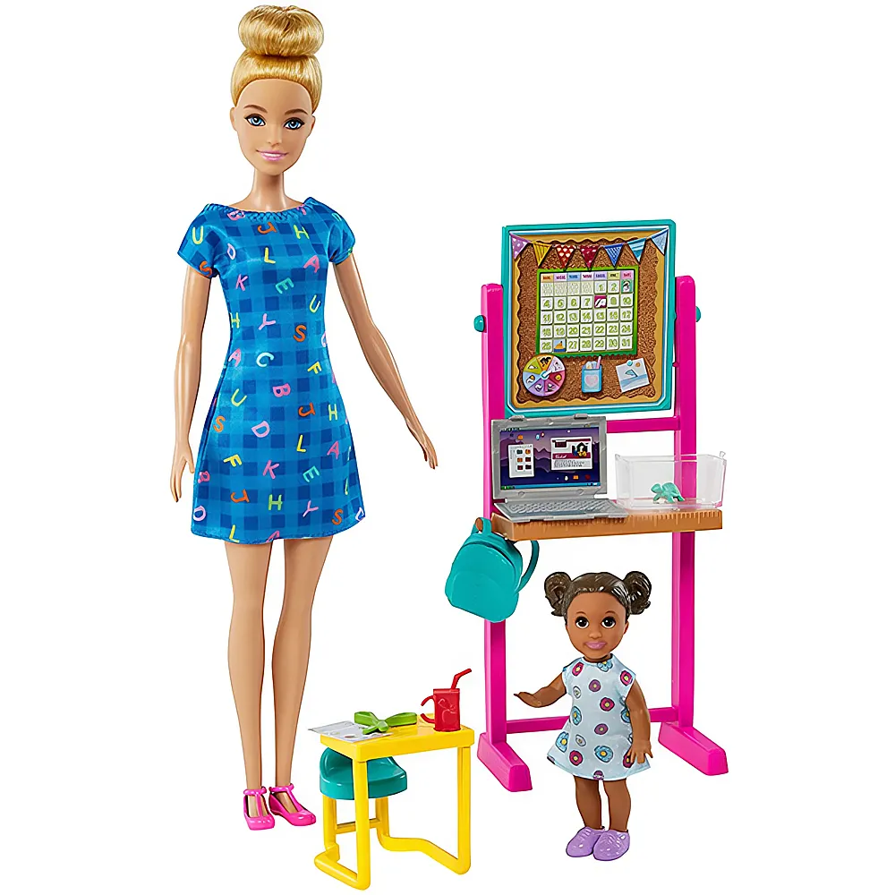 Barbie Karrieren Erzieherin Spielset mit Kleinkind blond