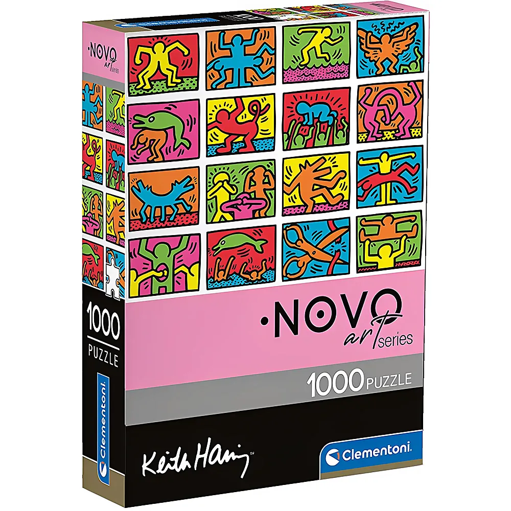 Clementoni Puzzle Novo Art Series Keith Haring 2 1000Teile | Puzzle 1000 Teile