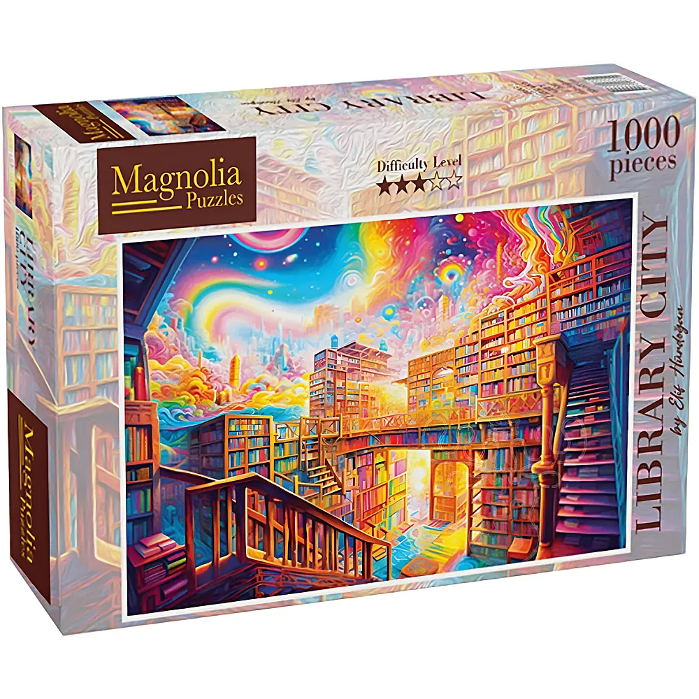 Magnolia Puzzle Elif H�rdogan Library City 1000Teile