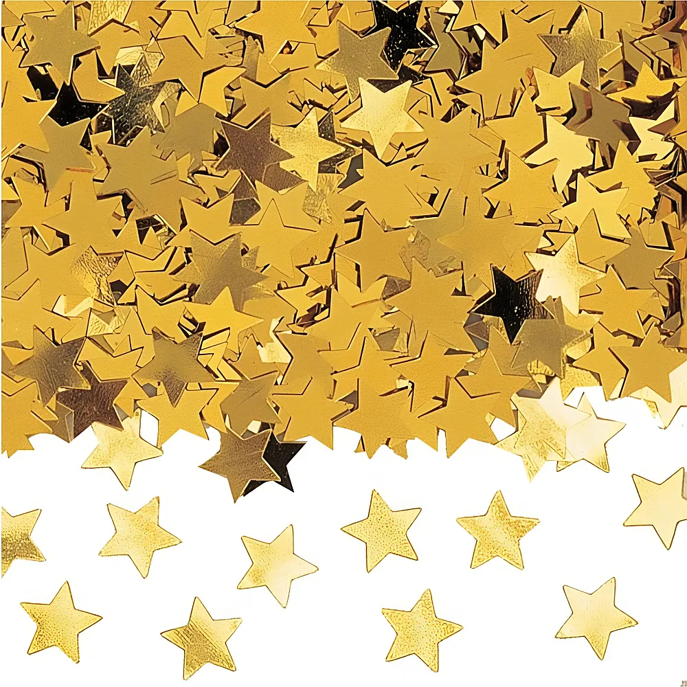 Amscan Deko-Konfetti Sterne Gold | Kindergeburtstag