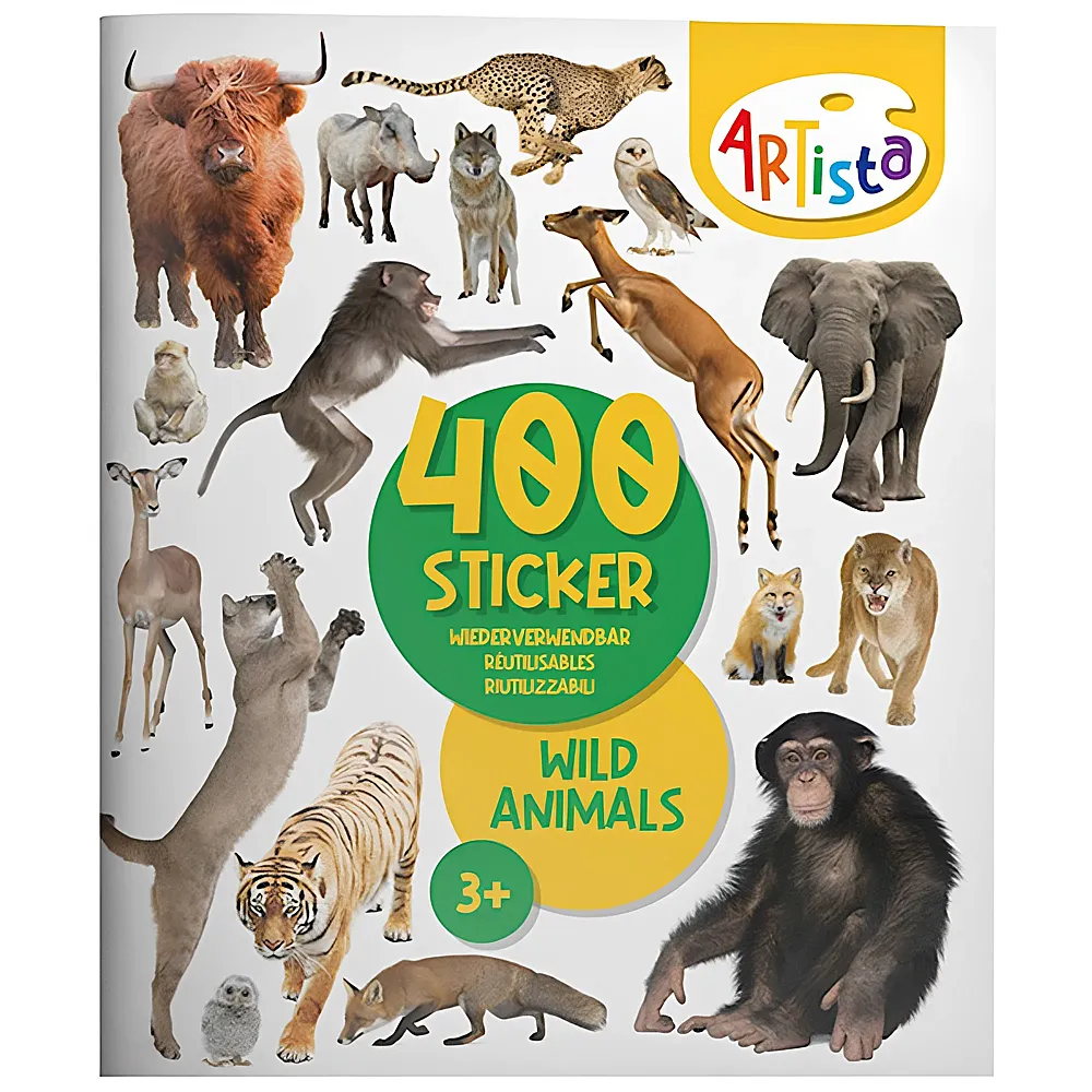 Artista Stickerbuch Wildtiere | Tattoos & Stickers