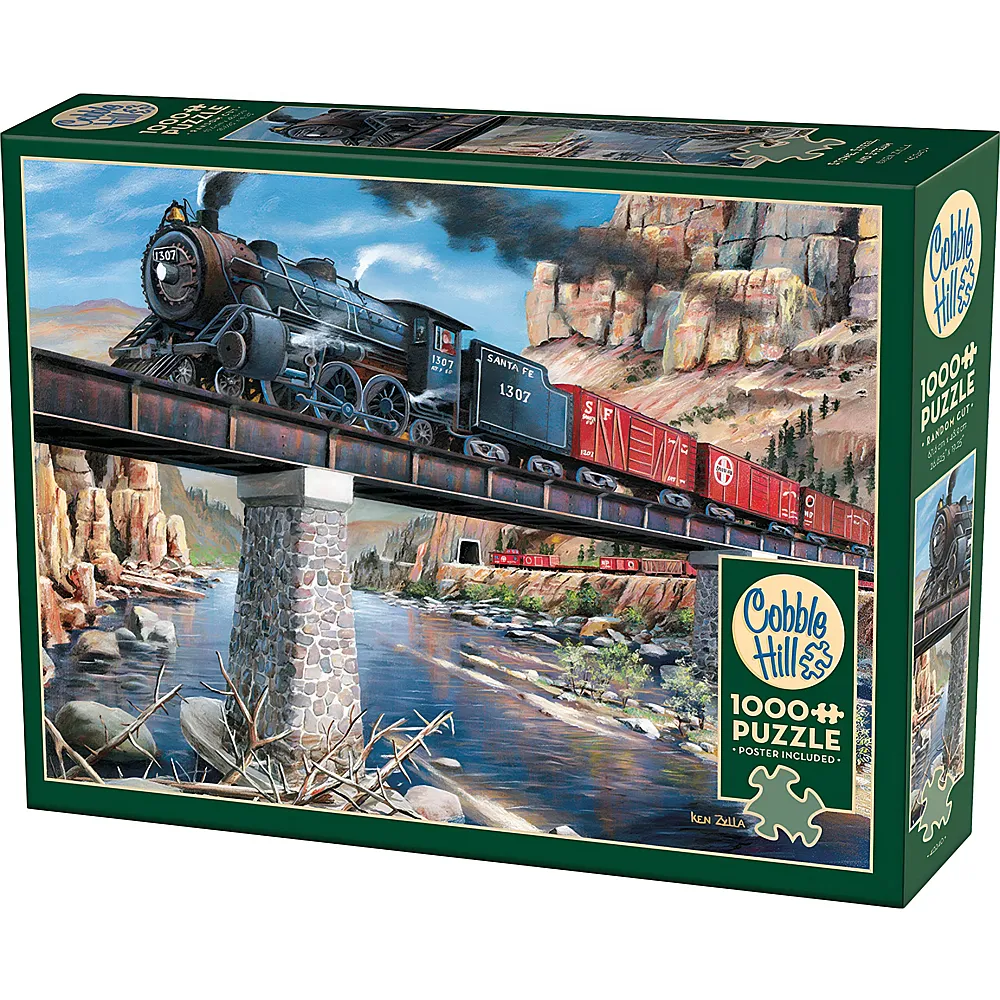 Cobble Hill Puzzle Stein, Stahl und Dampf - 1000 Teile