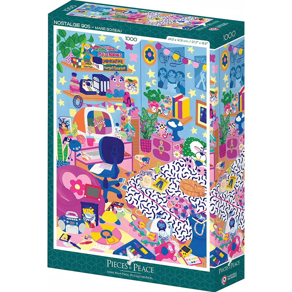 Pieces & Peace Puzzle Marie Boiseau 90s Nostalgia 1000Teile