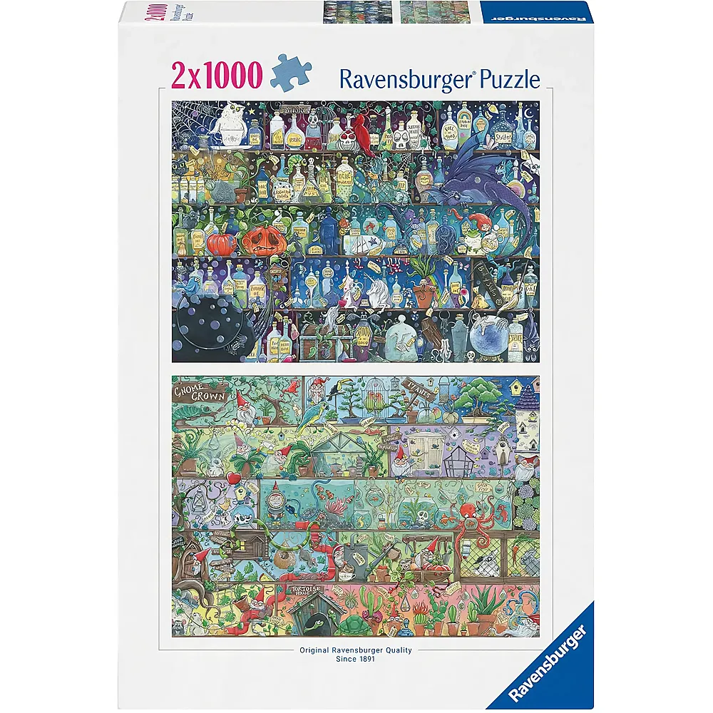 Ravensburger Puzzle 2in1 Zoe Sadler: Magische Regale 1000Teile
