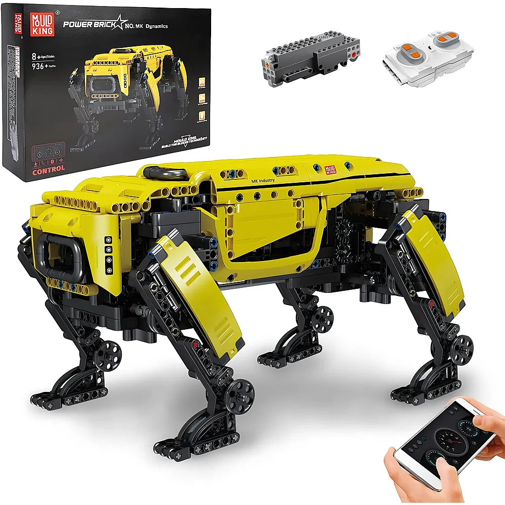 meinspielzeug - Mould King Power Brick Mechanischer Hund 15075 | Klemmbausteine Weltraum