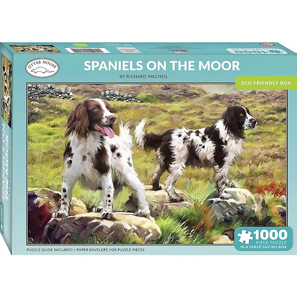 Otter House Puzzle Spaniel on Moor - 1000 Teile