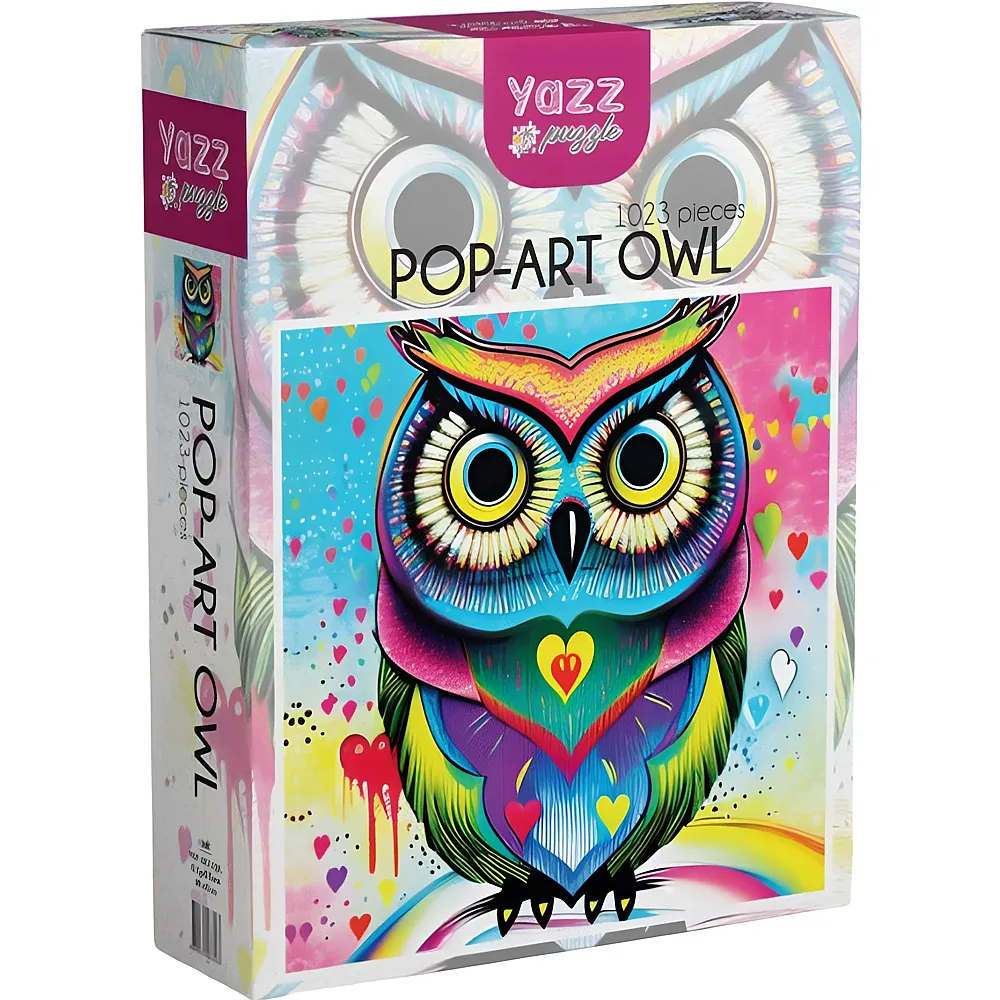 Yazz Puzzle Pop-art Owl 1023Teile
