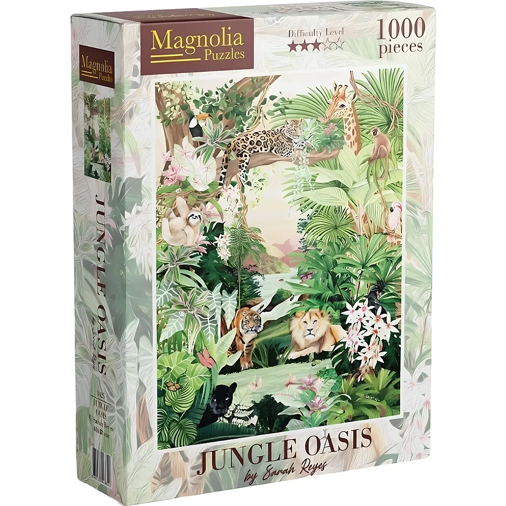 Magnolia Puzzle Sarah Reyes Jungle Oasis 1000Teile