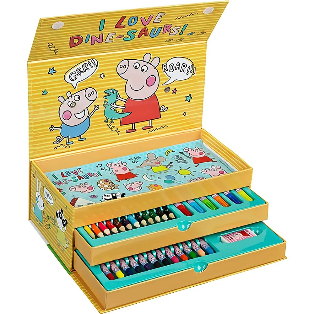 Undercover Peppa Pig Kiste voller Malspass 44Teile