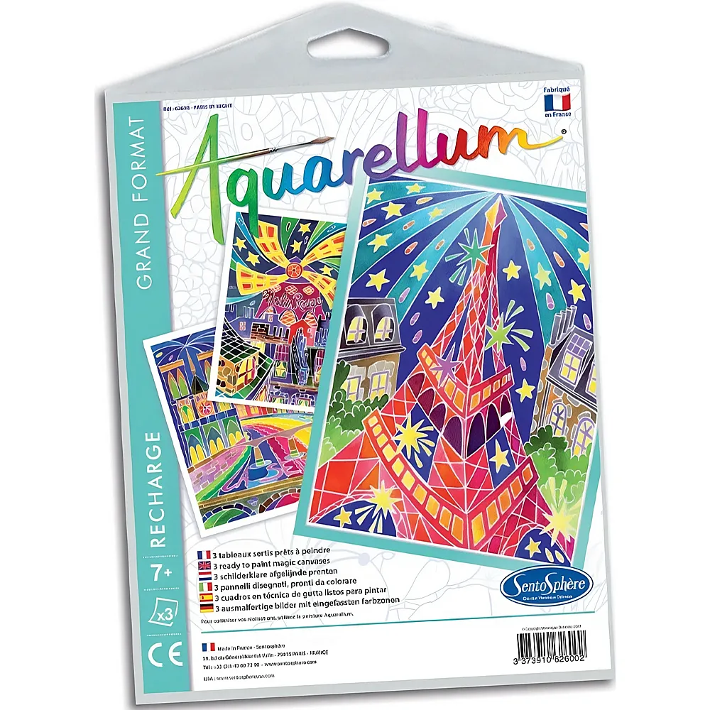 Sentosphere Aquarellum Paris by Night Nachf�llpackung | Malsets