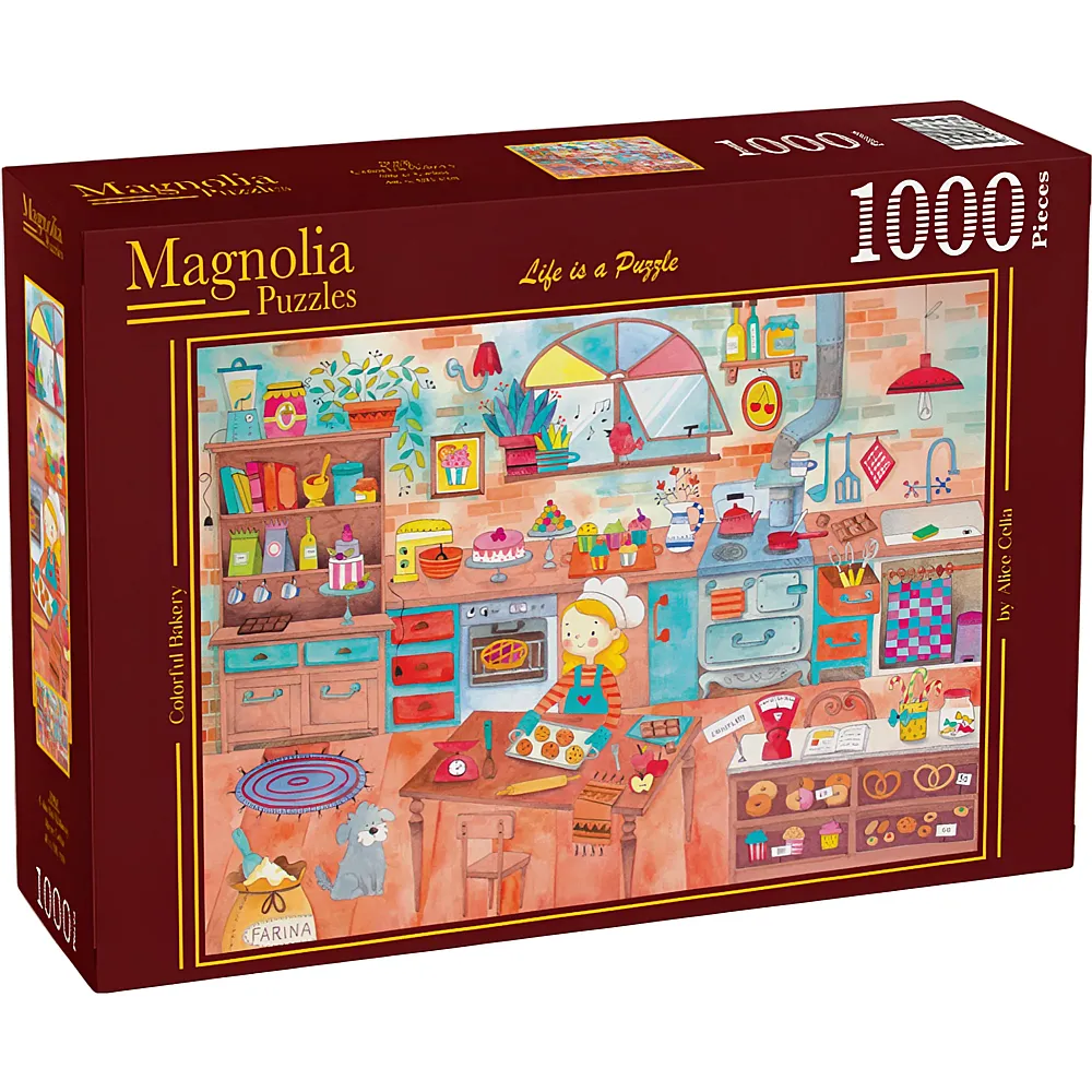 Magnolia Puzzle Bunte B�ckerei 1000Teile