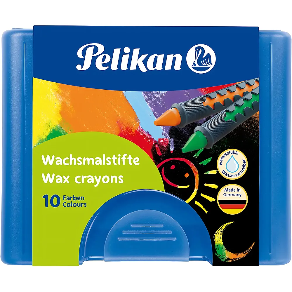 Pelikan Wachsmalstifte mit Schiebeh�lse - 10 Teile