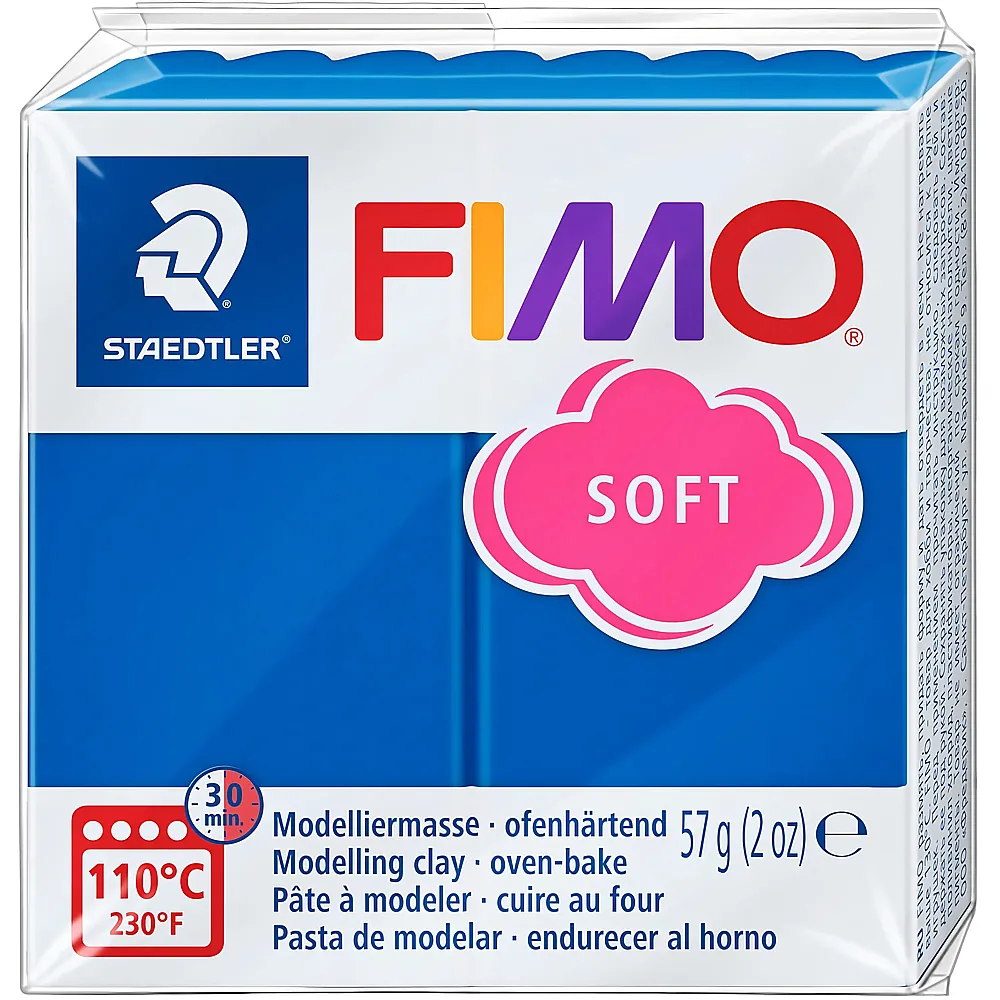 Fimo Soft Modelliermasse Pazifikblau - 57 g | Kneten & Formen