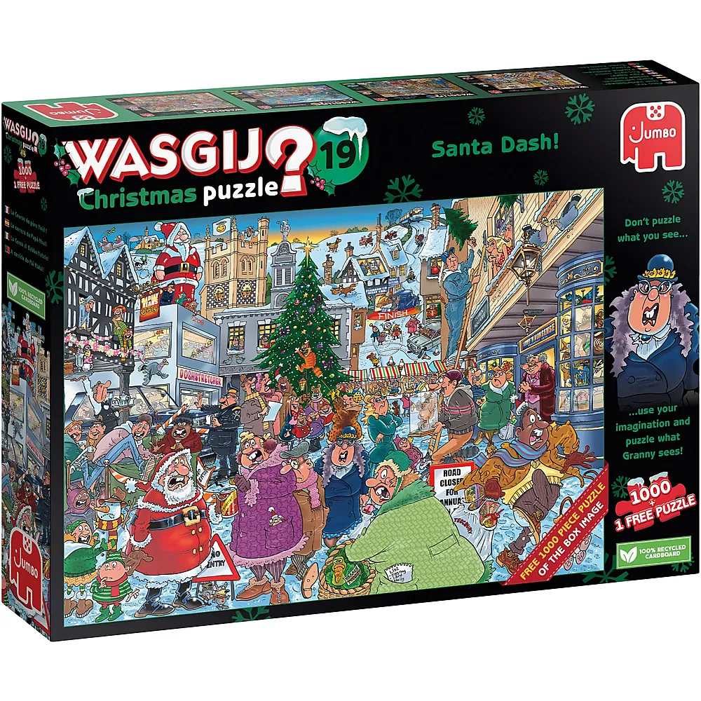 Jumbo Puzzle WASGIJ Christmas 2in1 - 1000 Teile