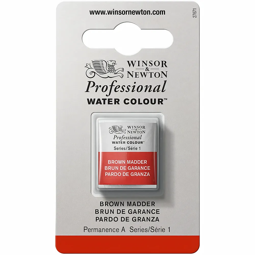 meinspielzeug - Winsor & Newton W&n Prof. Water Colour 1/2 Npfchen Krappbraun