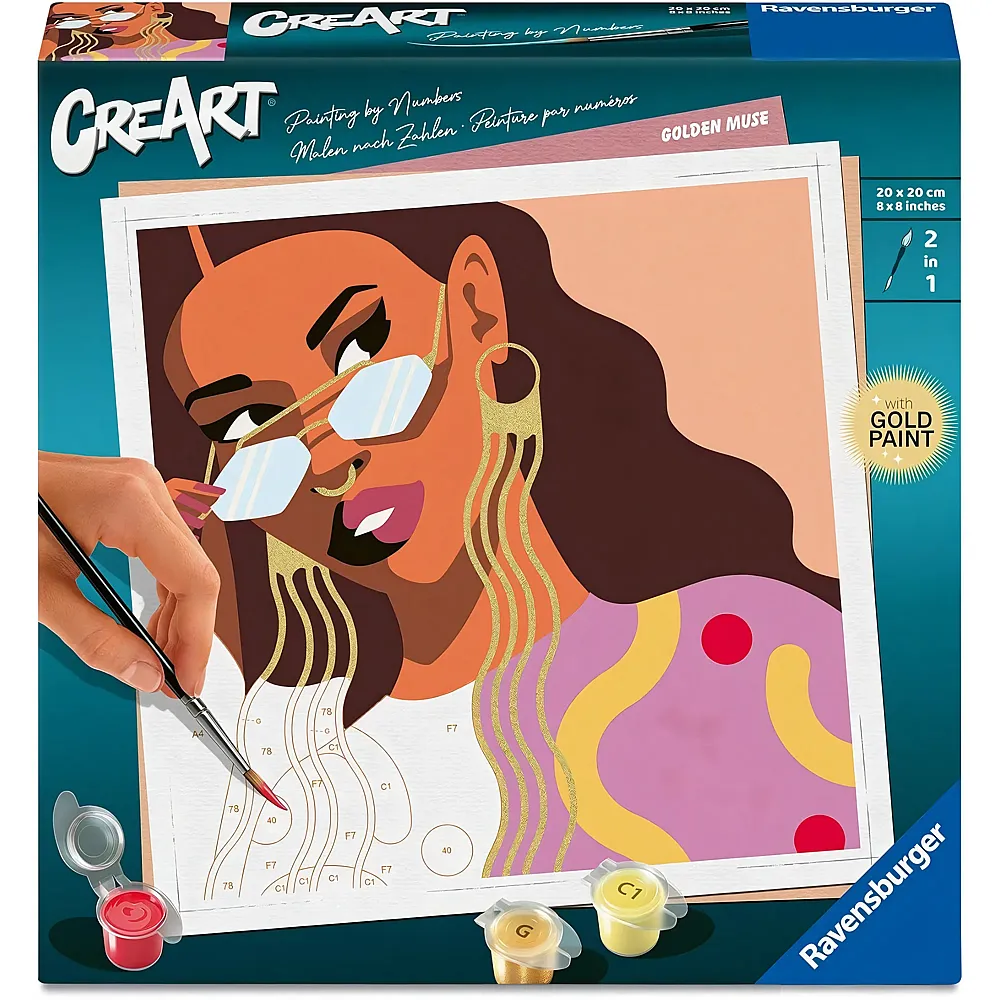 Ravensburger CreArt Malen nach Zahlen - Goldene Muse