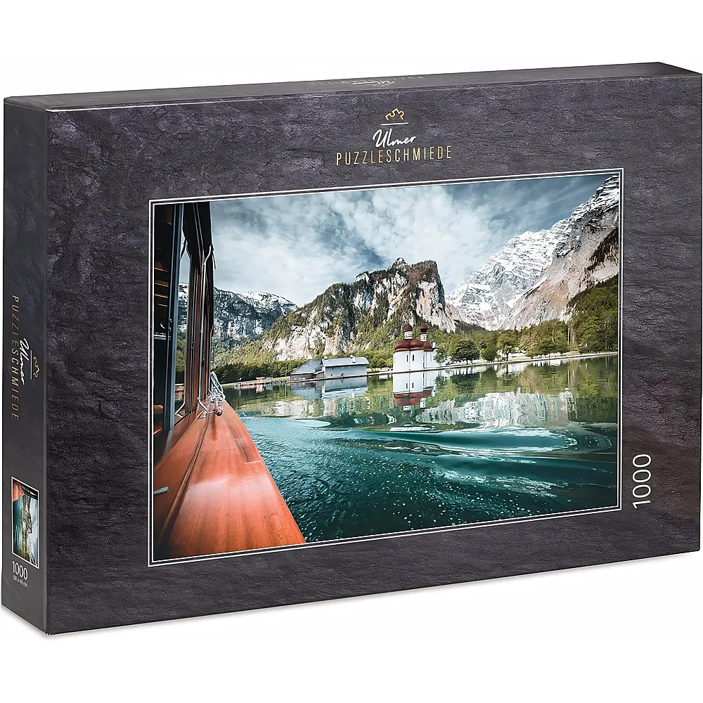 Ulmer Puzzleschmiede K�nigssee-�berfahrt zur Kirche St. Bartholom� vor dem Watzmann-Gebirge - 1000 Teile