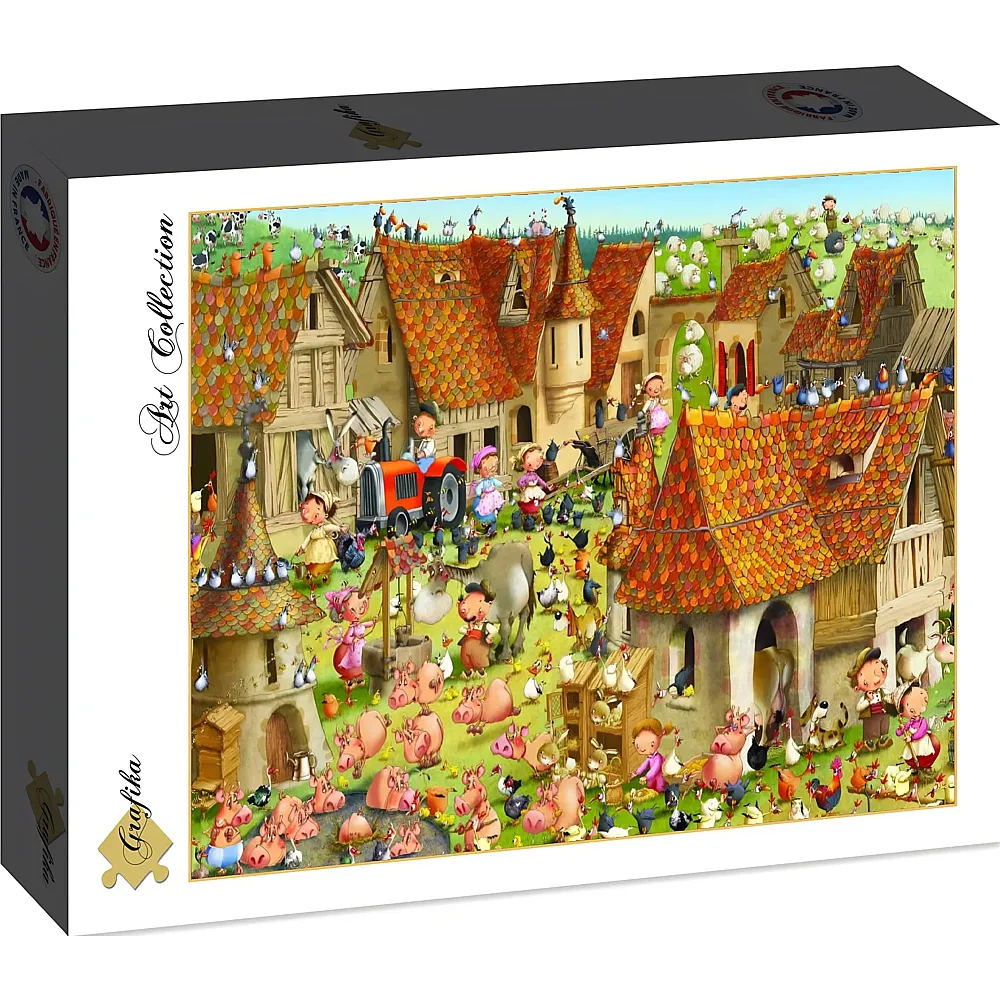 Grafika Puzzle Art Collection Franois Ruyer - Bauernhof - 2000 Teile
