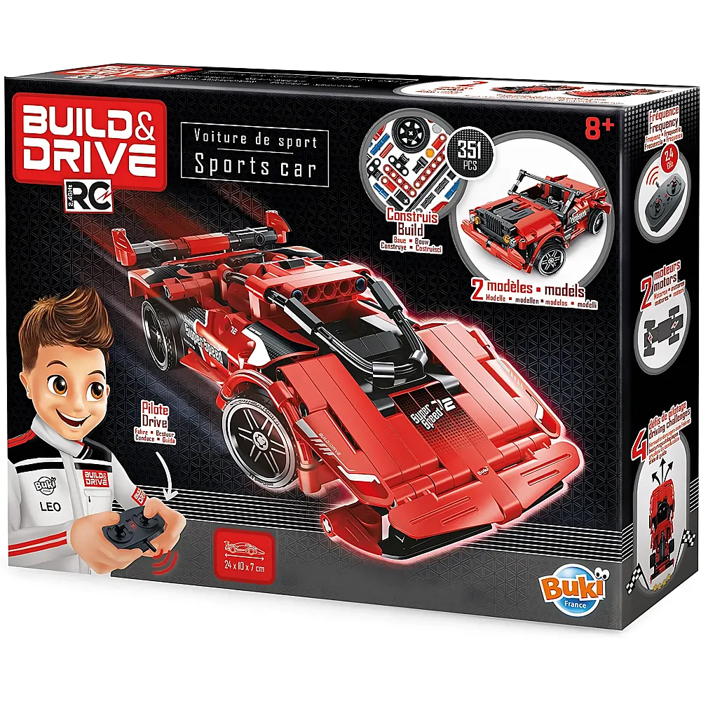 Buki Build & Drive RC Sportwagen - 351 Teile