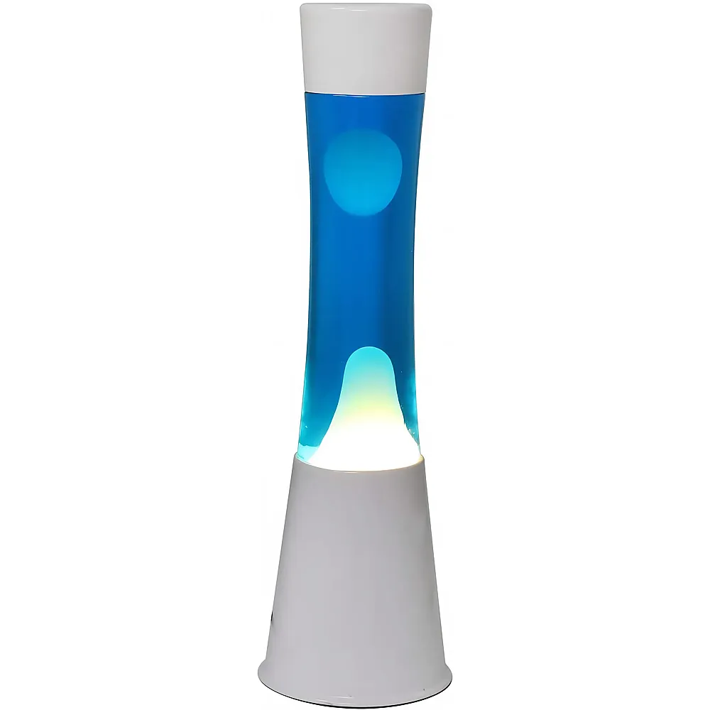 i-total Fl�ssige Lavalampe Blau/Weiss - 40 cm