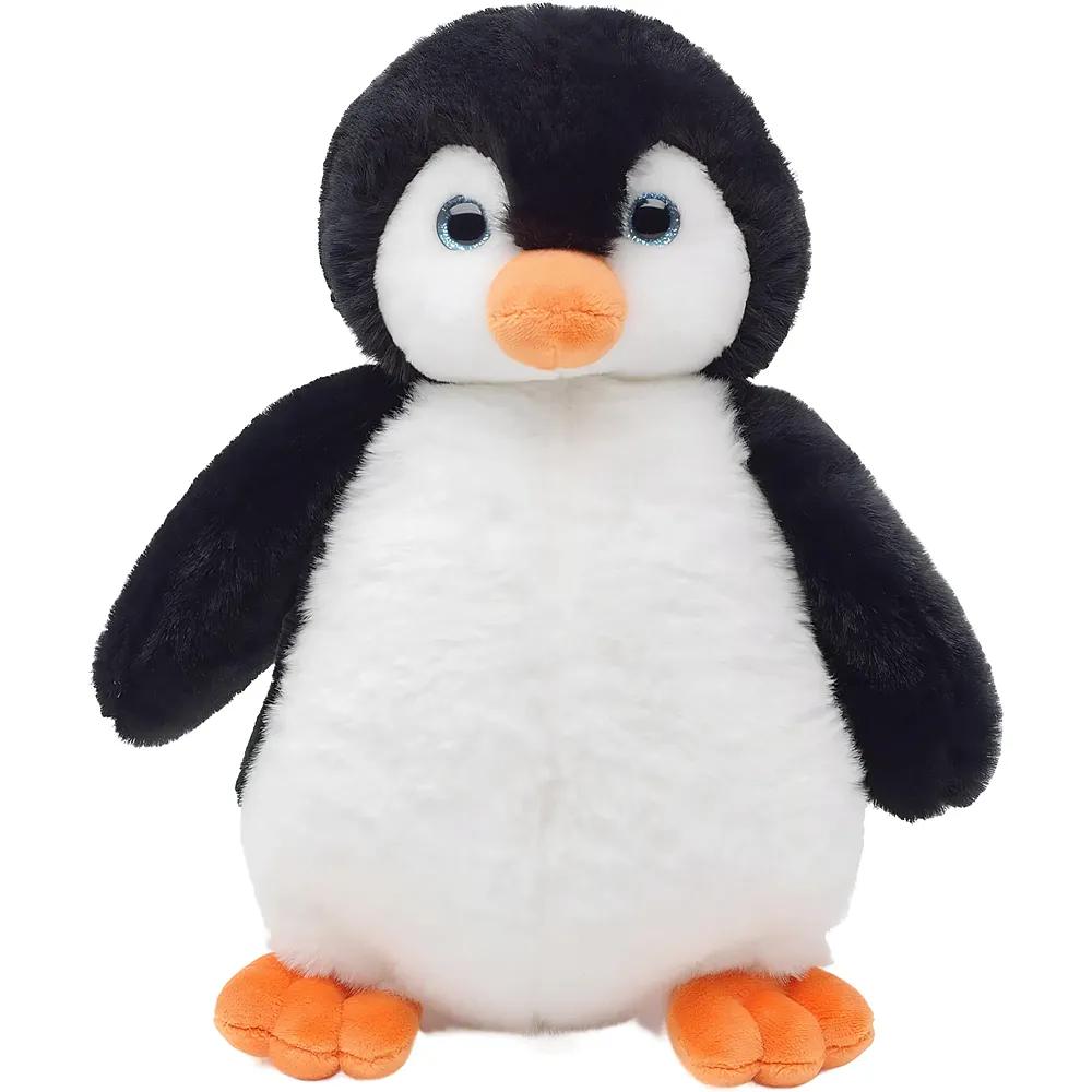 meinspielzeug - Unitoys Pinguin mit Glitzeraugen - 22 cm | V�gel Pl�sch