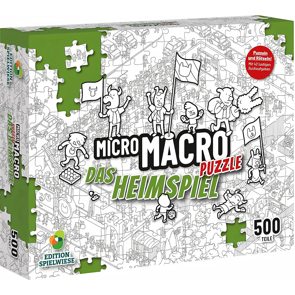 Edition Spielwiese MicroMacro Puzzle 2: Das Heimspiel 500 Teile d
