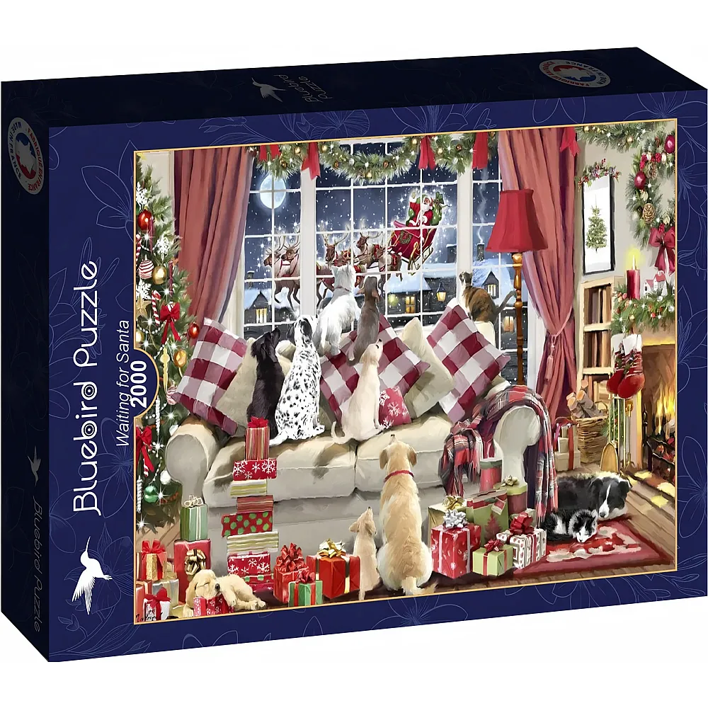 Bluebird Puzzle Warten auf den Weihnachtsmann 2000Teile