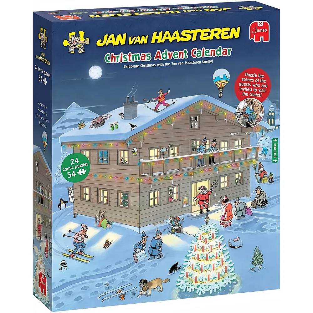 Jumbo Adventskalender Puzzle Jan Van Haasteren 24x54